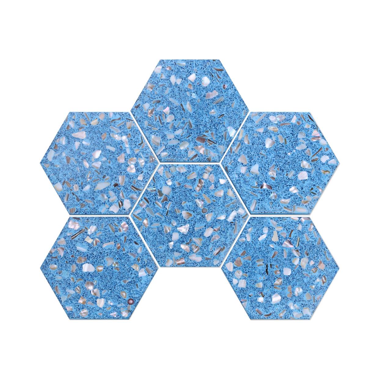 贝壳水泥马赛克YQHBLU