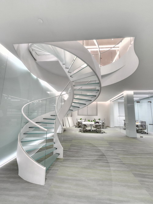 弧形玻璃楼梯LT010011