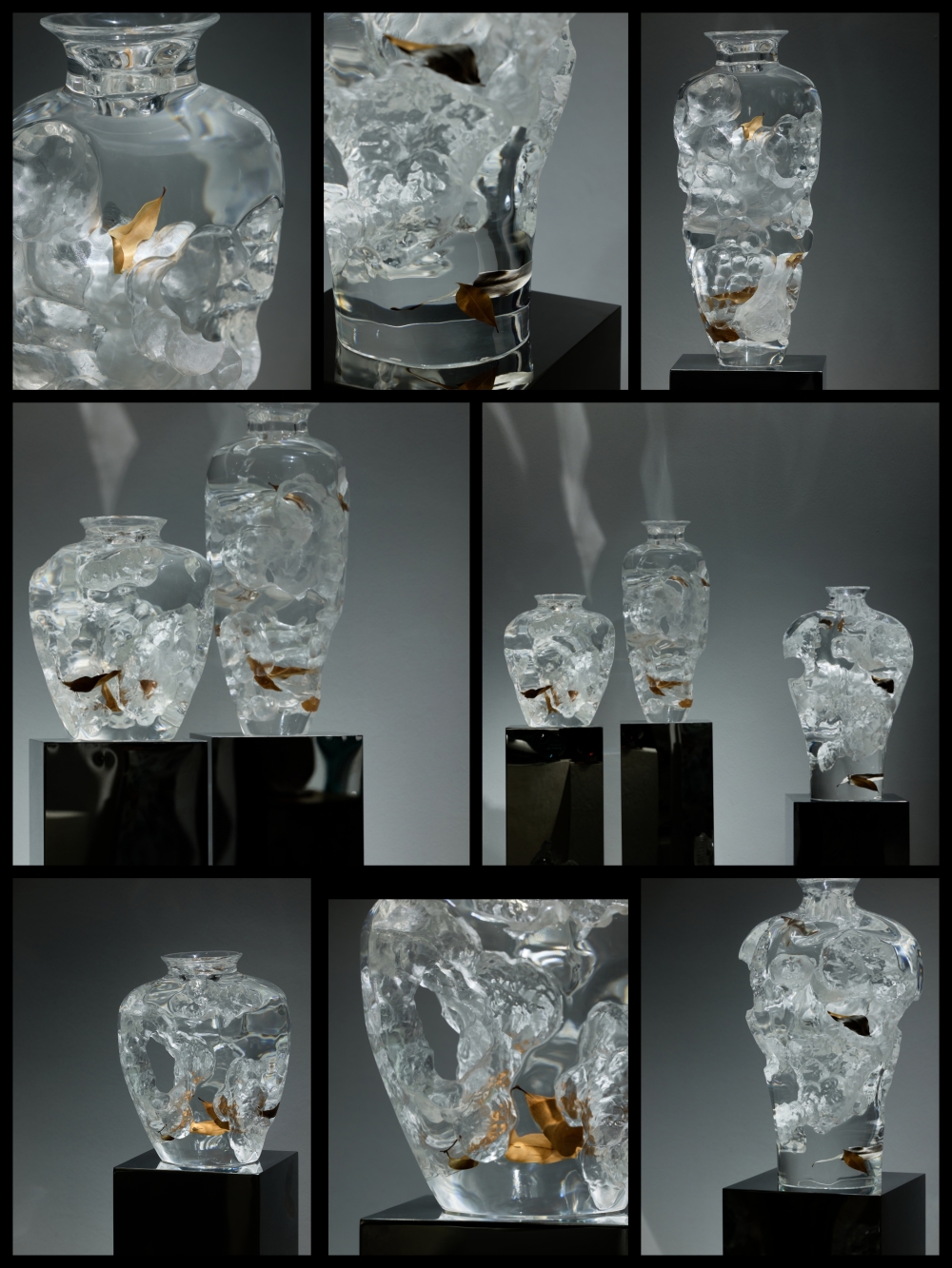 流晶  大肚瓶 (富贵、招财)