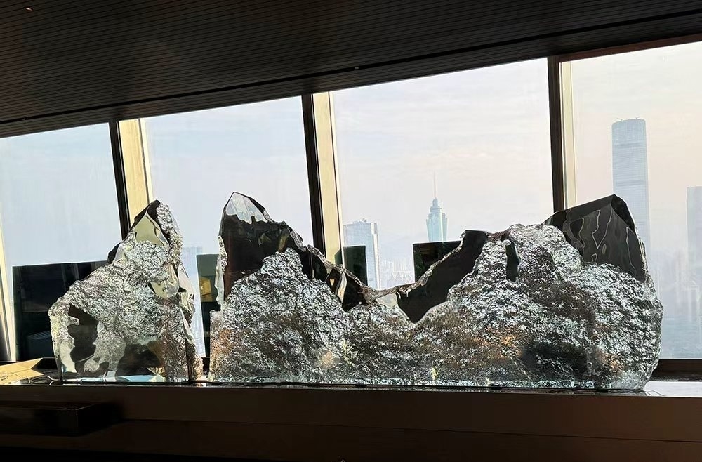 流晶 山石  翡翠绿